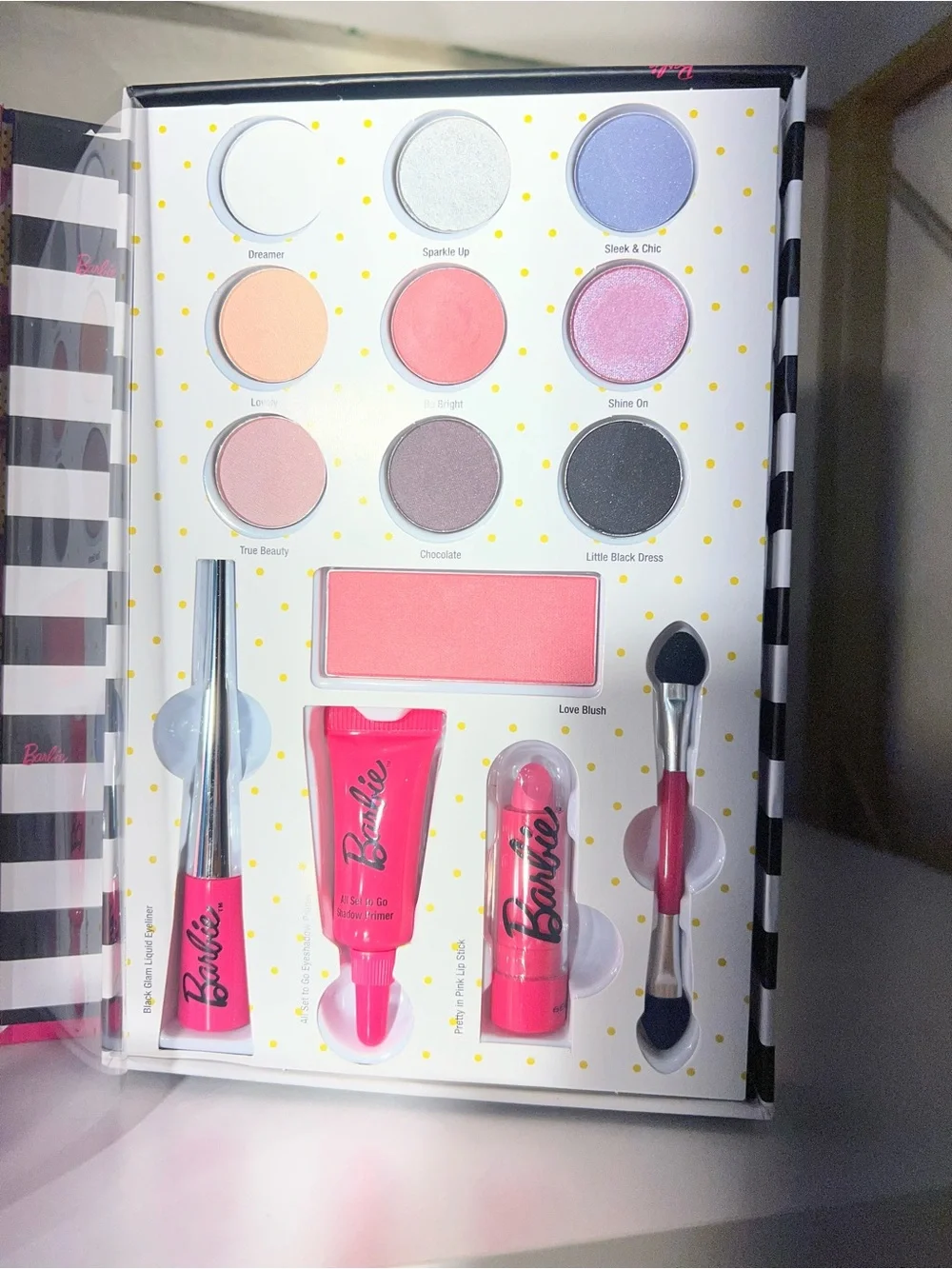 Limited-edition Barbie Beauty Book makeup palette